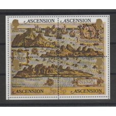 ASCENSION ISLAND 1981 CARTE...