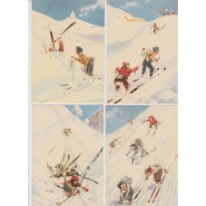 CARTOLINE DUVAL SCIATORI...