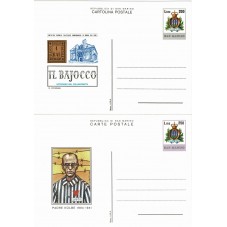 1982 SAN MARINO CARTOLINE...