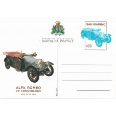 1985 SAN MARINO CARTOLINA...