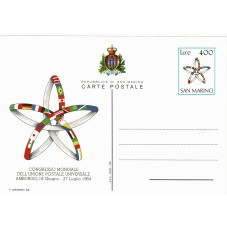 1984 SAN MARINO CARTOLINA...