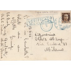 CARTOLINA 1943 SPEDITA DA...