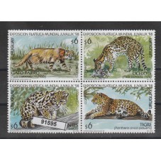 URUGUAY 1998 FAUNA FELINI...