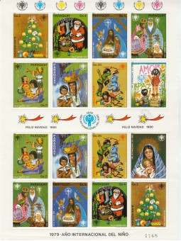 PARAGUAY 1980 - NATALE 1 BF...