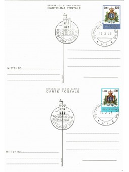 1978 SAN MARINO CARTOLINA...