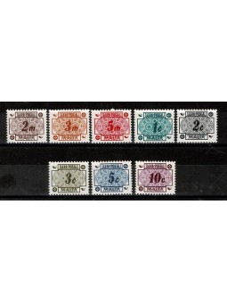 1973 MALTA SERIE SEGNATASSE...