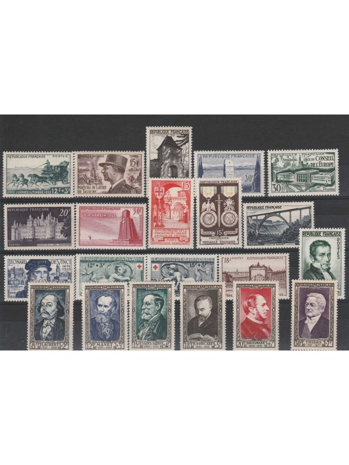 1952 FRANCIA ANNATA COMPLETA 21 VAL MNH MF18160 1952 FRANCIA ANNATA COMPLETA 21 VAL MNH MF18160