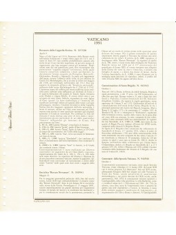 VATICANO 1991 FOGLI MARINI...