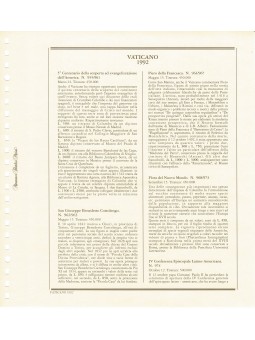 VATICANO 1992 FOGLI MARINI...