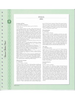 ITALIA 2002 FOGLI MARINI...