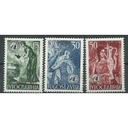 1953 TRIESTE B STT - VUJNA NAZIONI UNITE 3 VALORI MNH MF50232