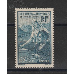 1938 FRANCIA FRANCE PRO OPERE SOCIALI UNIF N 417 UN VAL MNH MF53090