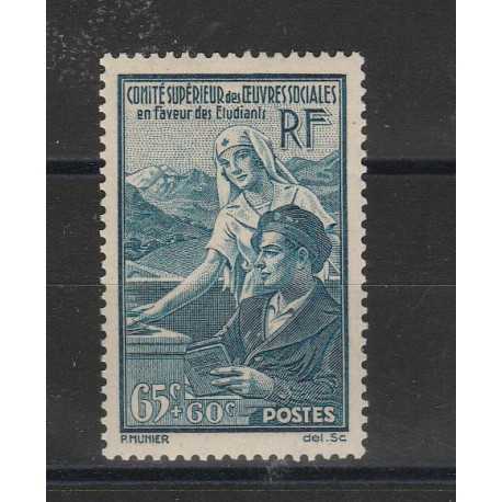 1938 FRANCIA FRANCE PRO OPERE SOCIALI UNIF N 417 UN VAL MNH MF53090