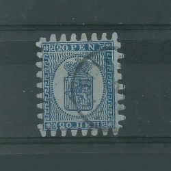 1866 / 70 FINLANDIA SUOMI STEMMA INIF N° 8 - 1 VAL USATO MF51056
