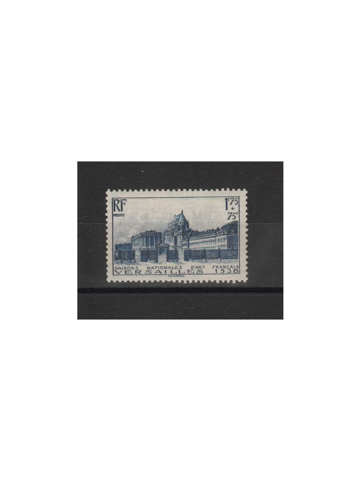 1938 FRANCIA FRANCE PRO STAGIONI ARTE UNIF N 379 UN VAL MLH MF18413