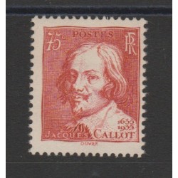 1935 FRANCIA JACQUELS CALLOT UNIF N 306 UN VAL MNH MF52876
