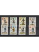 1966 MACAO MACAU SERIE ARMI E UNIFORMI PORTOGHESI 8 VALORI NUOVI MNH MF19924
