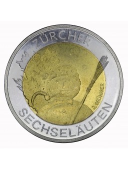 2001 SVIZZERA MONETA 5...