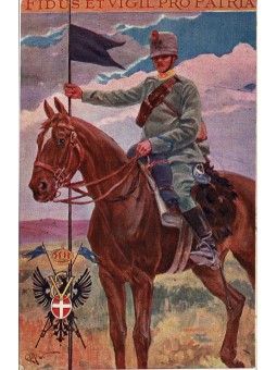 CARTOLINA MILITARE LANCIERI...