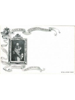 CARTOLINA MILITARE LANCIERI...