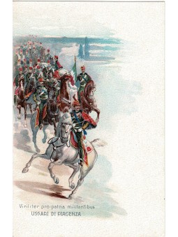 CARTOLINA MILITARE USSARI...