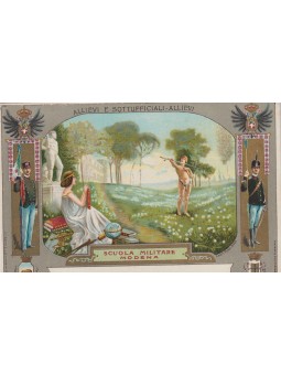 CARTOLINA SCUOLA MILITARE...