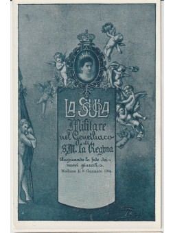 CARTOLINA SCUOLA MILITARE...