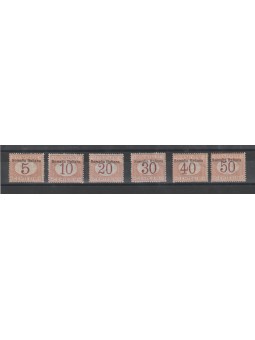 1909 SOMALIA SERIETTA TASSE...