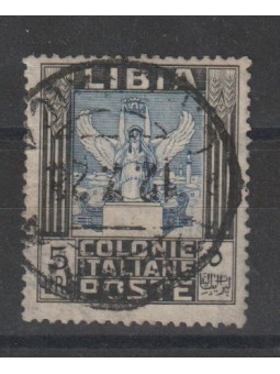 1940 LIBIA LIRE 5 NERO E...