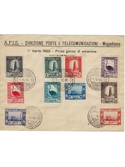 FDC SOMALIA AFIS 1950...