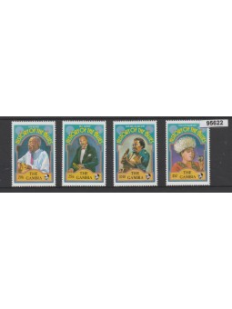 GAMBIA 1993 MUSICISTI 4 VAL...