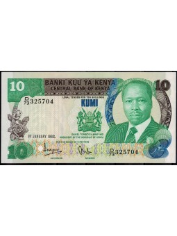 KENYA 1982 BANCONOTA 10...