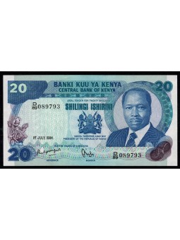 KENYA 1984 BANCONOTA 20...