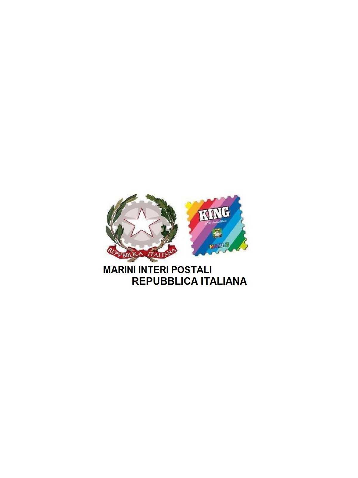 2007 FOGLI AGGIORNAMENTO MARINI ITALIA REPUBBLICA INTERI POSTALI NUOVI MF3888