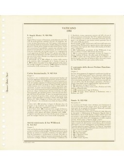 VATICANO 1990 FOGLI MARINI...