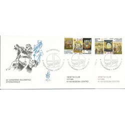 2008 FDC VENETIA 427 VATICANO VATICAN CITY CONGRESSO EUCARISTICO VIAGGIATE MF23192