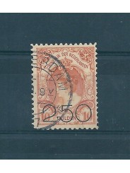 1920 OLANDA NEDERLAND EFFIGIE REGINA GUGLIELMINA SOPRAST 1 VAL USATO MF16142