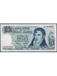 ARGENTINA 1976 BANCONOTA 5...