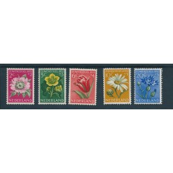 1952 OLANDA NEDERLAND BENEFICENZA FIORI 5 VALORI NUOVI MNH MF16222