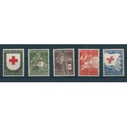 1953 OLANDA NEDERLAND PRO CROCE ROSSA 5 VALORI NUOVI MNH MF16221