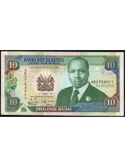 KENYA 1992 BANCONOTA 10...