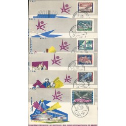 1958 BELGIO BELGIE 6 FDC EXSPOSITION UNIVERSELLE MF16408