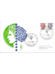 1976 FDC VENETIA 409 ITALIA SIRACUSANA 150-400 VIAGGIATA RACCOMANDATA MF16465