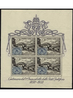 1952 VATICANO FOGLIETTO...