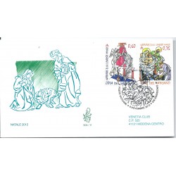 2012 FDC VENETIA 504 V NATALE 2012 DUE VALORI MF16500