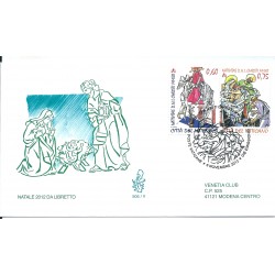 2012 FDC VENETIA 505 V NATALE 2012 DUE VALORI DA LIBRETTO MF16501