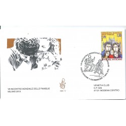 2012 FDC VENETIA 499 VATICANO INCONTRO DELLE FAMIGLIE MF16505