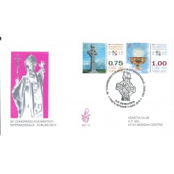 2012 FDC VENETIA 497 VATICANO CONGRESSO EUCARISTICO DUE VAL MF16507