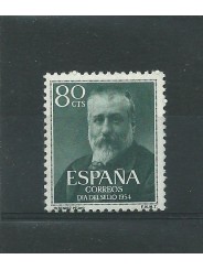 1954 SPAGNA ESPANA GIORNATA DEL FRANCOBOLLO 1 VAL MNH MF23415