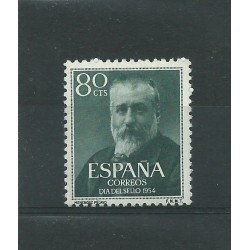 1954 SPAGNA ESPANA GIORNATA DEL FRANCOBOLLO 1 VAL MNH MF23415